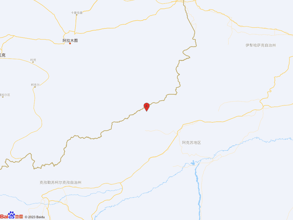 新疆阿克苏地区乌什县发生4.2级地震
